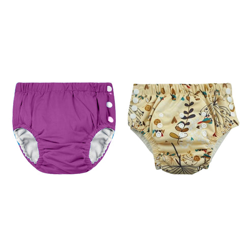 Chinmay Kids Reusable Swim Diaper Pants – Pack of 2 | Soft, Adjustable, Leak-Proof | Unisex Swimming Pool Wear for Infant Boys & Girls