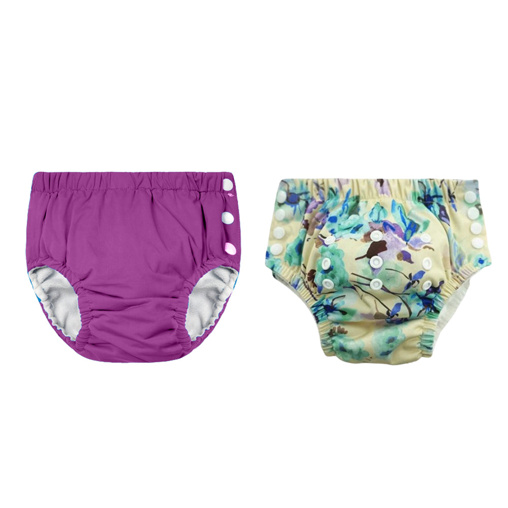 Chinmay Kids Reusable Swim Diaper Pants – Pack of 2 | Soft, Adjustable, Leak-Proof | Unisex Swimming Pool Wear for Infant Boys & Girls