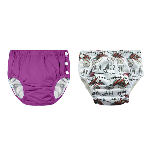Chinmay Kids Reusable Swim Diaper Pants – Pack of 2 | Soft, Adjustable, Leak-Proof | Unisex Swimming Pool Wear for Infant Boys & Girls