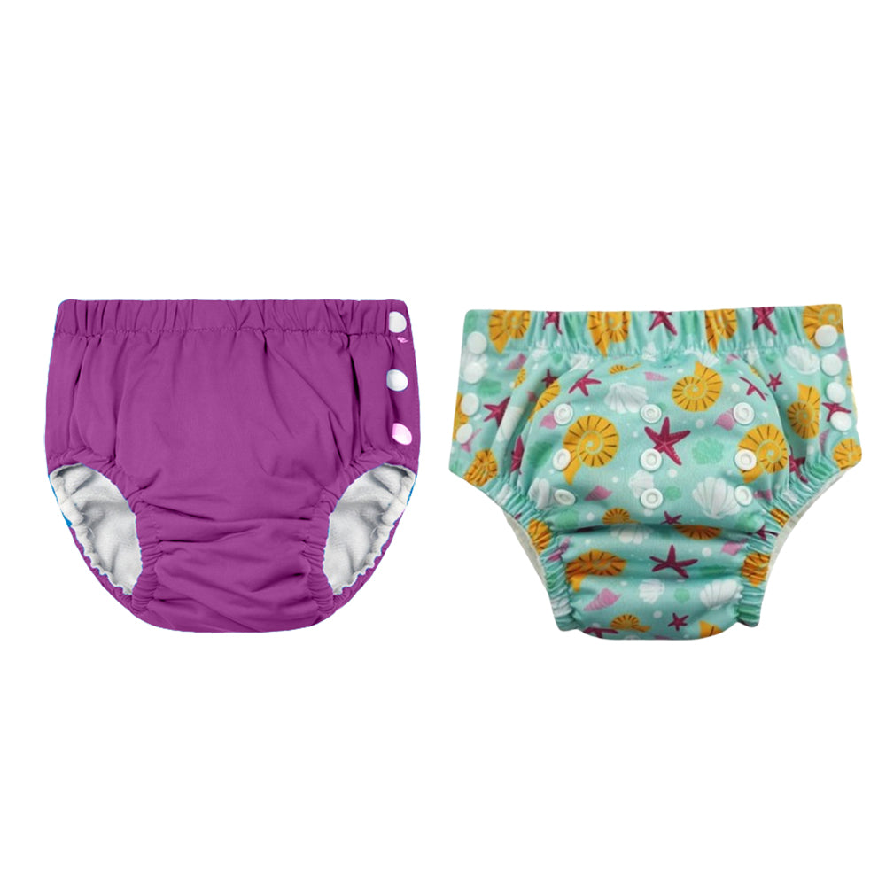 Chinmay Kids Reusable Swim Diaper Pants – Pack of 2 | Soft, Adjustable, Leak-Proof | Unisex Swimming Pool Wear for Infant Boys & Girls