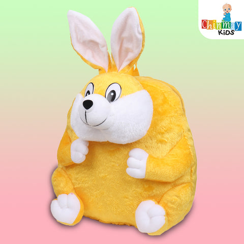 Chinmay Kids Baby School Bag Soft Cute Rabbit-Unisex Preschool|Picnic|Nursery - (2-5 Years) School Bag