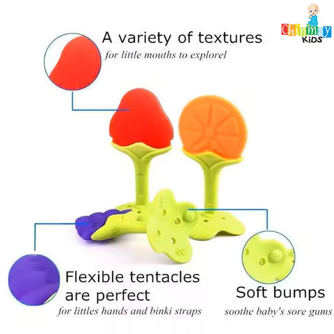 Chinmay Kids Baby Teether Set (Pack of 2) – Safe, Soft, and BPA-Free for Teething Relief