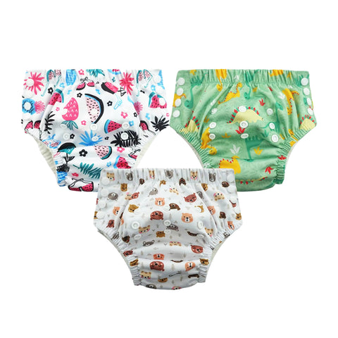 Chinmay Kids Swim Diaper for (6m-3 Year) Boys and Girl, Reusable Adjustable Washable One Size (Pack Of 3)