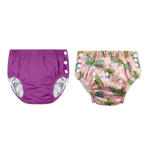 Chinmay Kids Reusable Swim Diaper Pants – Pack of 2 | Soft, Adjustable, Leak-Proof | Unisex Swimming Pool Wear for Infant Boys & Girls