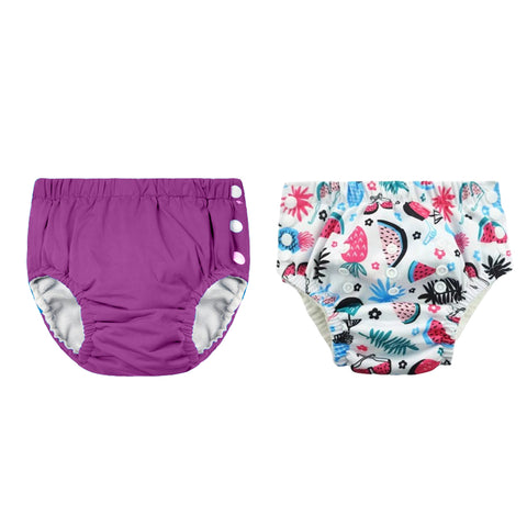 Chinmay Kids Reusable Swim Diaper Pants – Pack of 2 | Soft, Adjustable, Leak-Proof | Unisex Swimming Pool Wear for Infant Boys & Girls