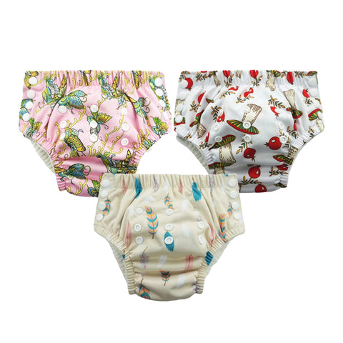 Chinmay Kids Swim Diaper for (6m-3 Year) Boys and Girl, Reusable Adjustable Washable One Size (Pack Of 3)