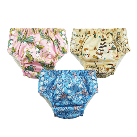 Chinmay Kids Swim Diaper for (6m-3 Year) Boys and Girl, Reusable Adjustable Washable One Size (Pack Of 3)