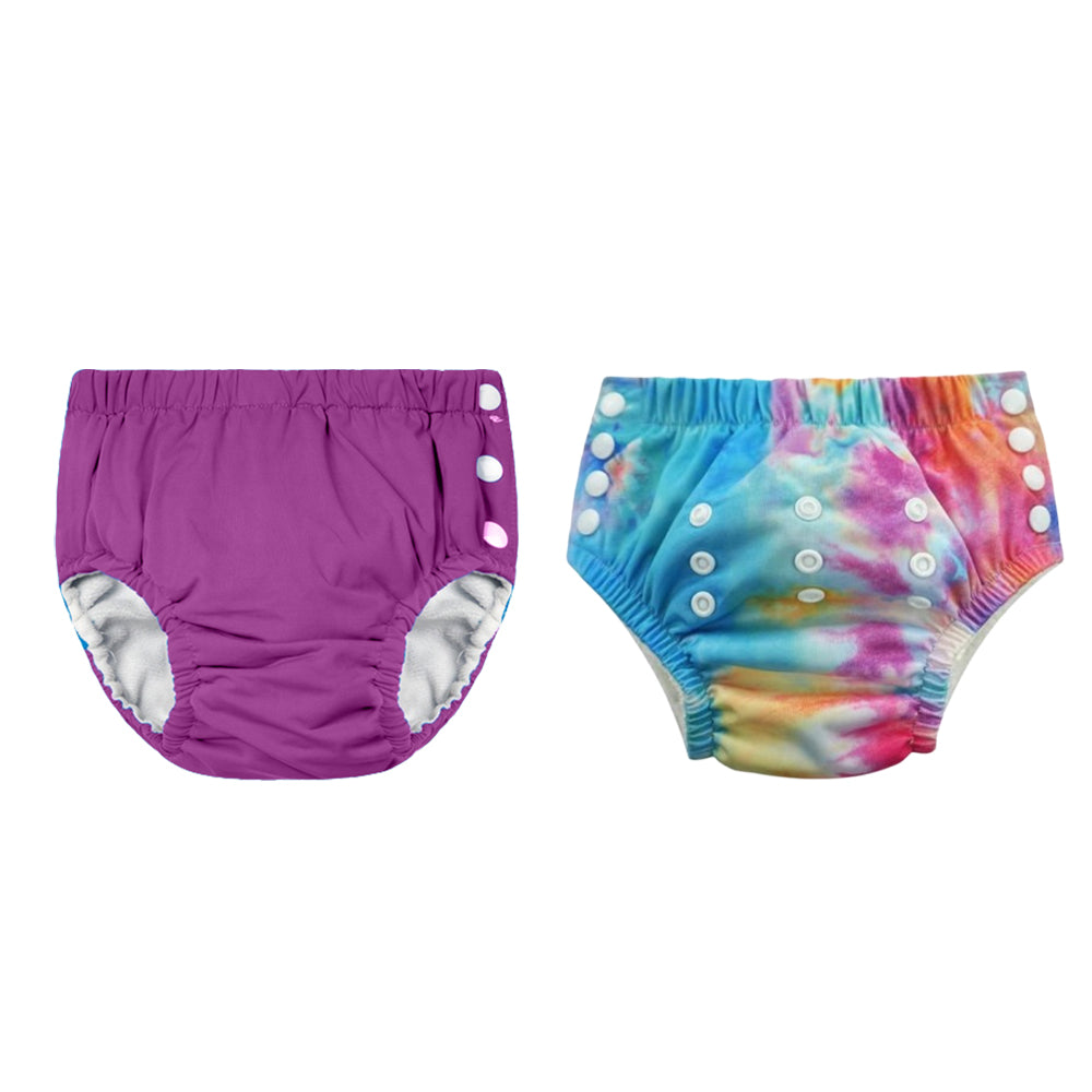 Chinmay Kids Reusable Swim Diaper Pants – Pack of 2 | Soft, Adjustable, Leak-Proof | Unisex Swimming Pool Wear for Infant Boys & Girls