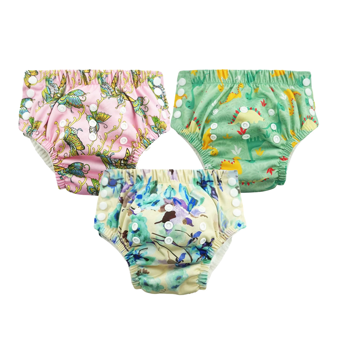 Chinmay Kids Swim Diaper for (6m-3 Year) Boys and Girl, Reusable Adjustable Washable One Size (Pack Of 3)