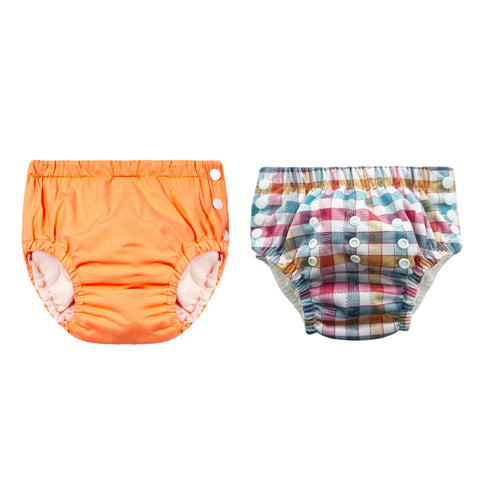 Chinmay Kids Reusable Swim Diaper Pants – Pack of 2 | Soft, Adjustable, Leak-Proof | Unisex Swimming Pool Wear for Infant Boys & Girls