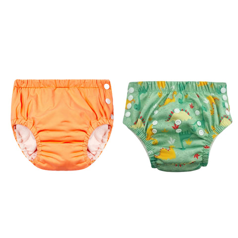 Chinmay Kids Reusable Swim Diaper Pants – Pack of 2 | Soft, Adjustable, Leak-Proof | Unisex Swimming Pool Wear for Infant Boys & Girls