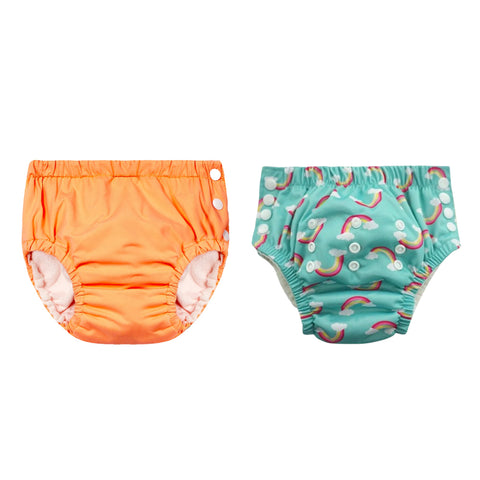 Chinmay Kids Reusable Swim Diaper Pants – Pack of 2 | Soft, Adjustable, Leak-Proof | Unisex Swimming Pool Wear for Infant Boys & Girls