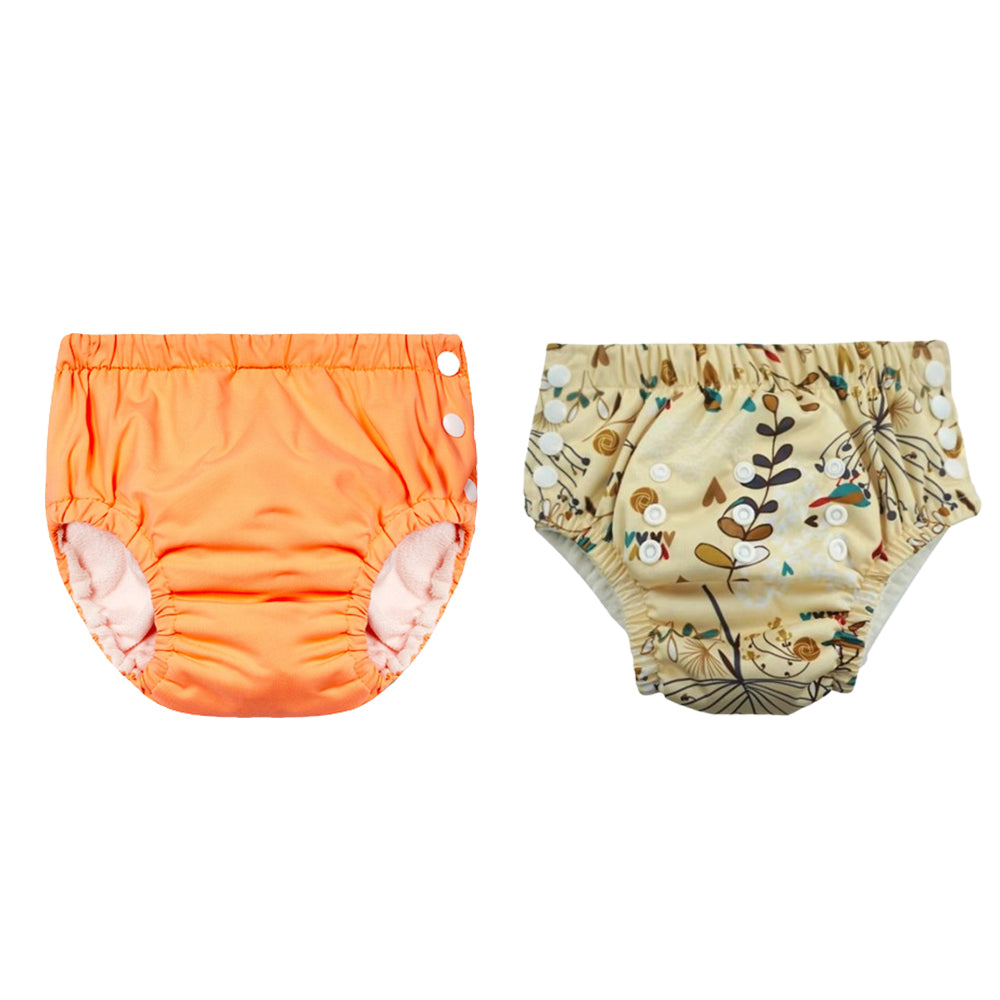 Chinmay Kids Reusable Swim Diaper Pants – Pack of 2 | Soft, Adjustable, Leak-Proof | Unisex Swimming Pool Wear for Infant Boys & Girls