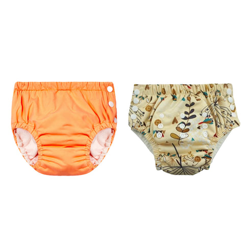 Chinmay Kids Reusable Swim Diaper Pants – Pack of 2 | Soft, Adjustable, Leak-Proof | Unisex Swimming Pool Wear for Infant Boys & Girls