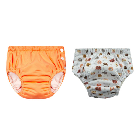 Chinmay Kids Reusable Swim Diaper Pants – Pack of 2 | Soft, Adjustable, Leak-Proof | Unisex Swimming Pool Wear for Infant Boys & Girls