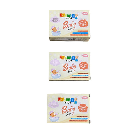 Chinmay Kids Baby Soap For Daily Moisturizing Bathing Bar Cleans & Nourishes Skin In Gentle Way  (3 x 75 g)