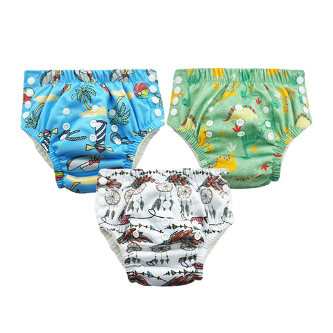 Chinmay Kids Swim Diaper for (6m-3 Year) Boys and Girl, Reusable Adjustable Washable One Size (Pack Of 3)