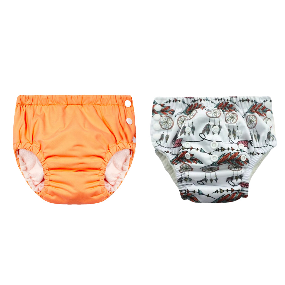 Chinmay Kids Reusable Swim Diaper Pants – Pack of 2 | Soft, Adjustable, Leak-Proof | Unisex Swimming Pool Wear for Infant Boys & Girls
