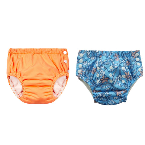 Chinmay Kids Reusable Swim Diaper Pants – Pack of 2 | Soft, Adjustable, Leak-Proof | Unisex Swimming Pool Wear for Infant Boys & Girls