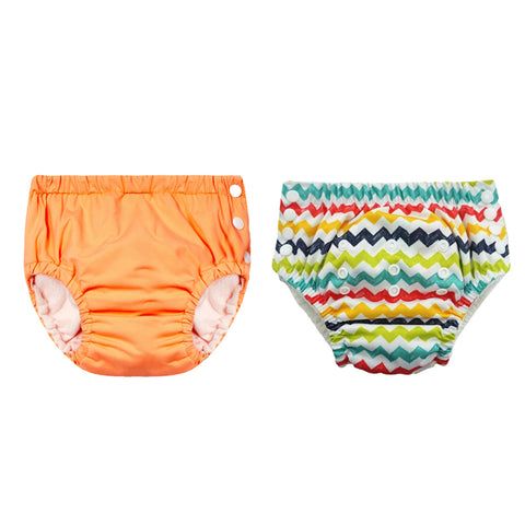 Chinmay Kids Reusable Swim Diaper Pants – Pack of 2 | Soft, Adjustable, Leak-Proof | Unisex Swimming Pool Wear for Infant Boys & Girls