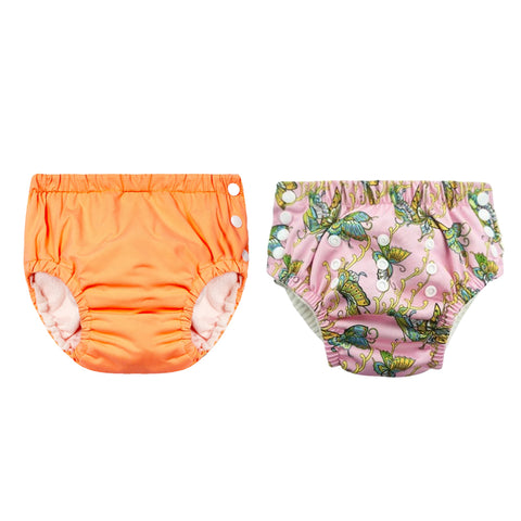 Chinmay Kids Reusable Swim Diaper Pants – Pack of 2 | Soft, Adjustable, Leak-Proof | Unisex Swimming Pool Wear for Infant Boys & Girls