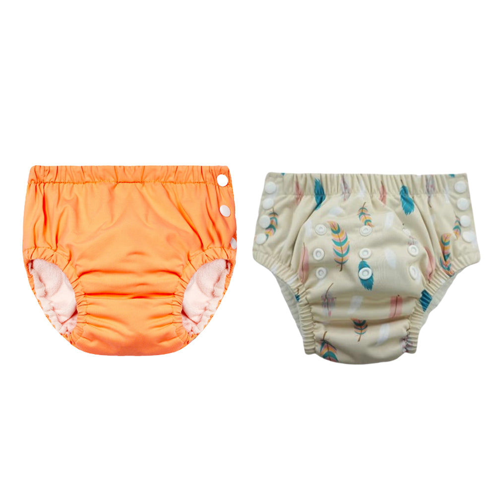 Chinmay Kids Reusable Swim Diaper Pants – Pack of 2 | Soft, Adjustable, Leak-Proof | Unisex Swimming Pool Wear for Infant Boys & Girls