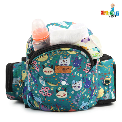 Click to see full view Chinmay Kids 6-in-1 Baby Carrier with Hip Seat & Built-in Mini Diaper Bag | Convertible to Sling Carry Bag | Adjustable Ergonomic Design for Toddlers (5–36 Months, Up to 18 kg) Multicolor