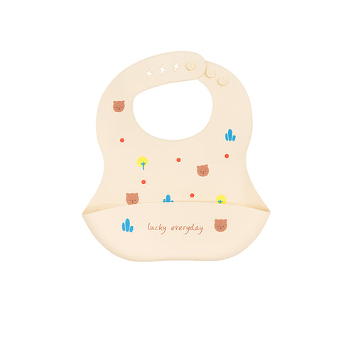Chinmay Kids Lightweight Waterproof Silicone Baby Bib – Easy-Wipe, Soft & Adjustable Feeding Bib for Infants & Toddlers (Unisex)