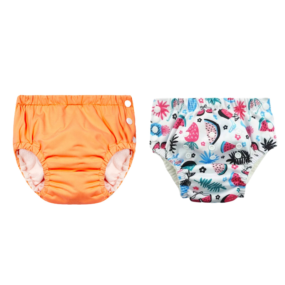 Chinmay Kids Reusable Swim Diaper Pants – Pack of 2 | Soft, Adjustable, Leak-Proof | Unisex Swimming Pool Wear for Infant Boys & Girls
