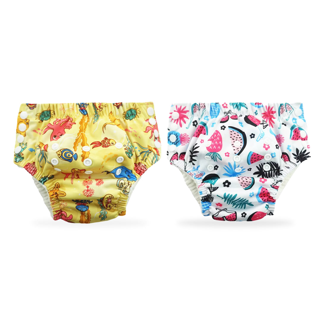 Chinmay Kids Swim Diaper for (6m-3 Year) Boys and Girl, Reusable Adjustable Washable One Size (Pack Of 2)