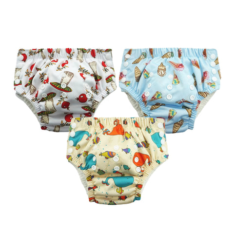 Chinmay Kids Swim Diaper for (6m-3 Year) Boys and Girl, Reusable Adjustable Washable One Size (Pack Of 3)