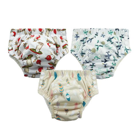 Chinmay Kids Swim Diaper for (6m-3 Year) Boys and Girl, Reusable Adjustable Washable One Size (Pack Of 3)