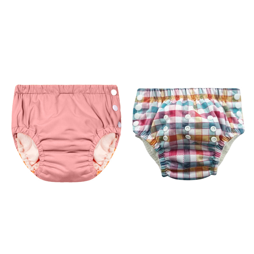 Chinmay Kids Reusable Swim Diaper Pants – Pack of 2 | Soft, Adjustable, Leak-Proof | Unisex Swimming Pool Wear for Infant Boys & Girls