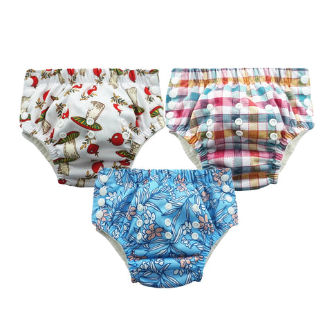 Chinmay Kids Swim Diaper for (6m-3 Year) Boys and Girl, Reusable Adjustable Washable One Size (Pack Of 3)