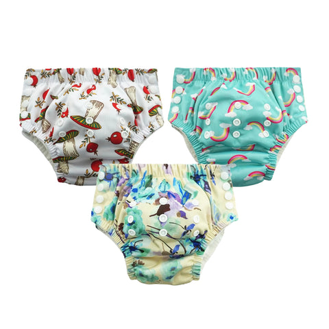 Chinmay Kids Swim Diaper for (6m-3 Year) Boys and Girl, Reusable Adjustable Washable One Size (Pack Of 3)