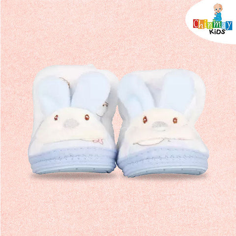 Ineffable Baby Booties Booties (Toe to Heel Length - 12 cm, Blue)