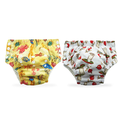 Chinmay Kids Swim Diaper for (6m-3 Year) Boys and Girl, Reusable Adjustable Washable One Size (Pack Of 2)