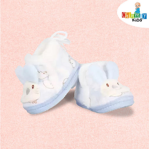 Chinmay Kids Booties (Toe to Heel Length - 12 cm, Blue)