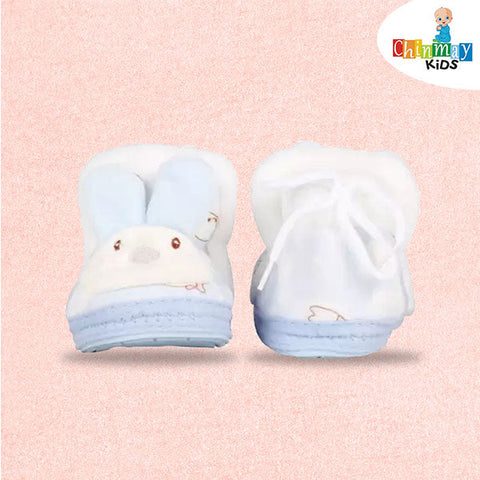 Ineffable Baby Booties Booties (Toe to Heel Length - 12 cm, Blue)