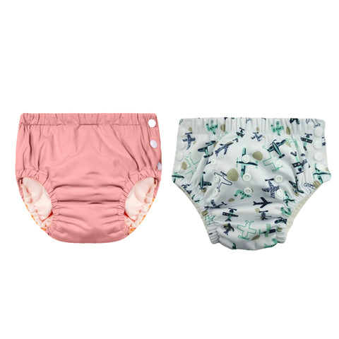 Chinmay Kids Reusable Swim Diaper Pants – Pack of 2 | Soft, Adjustable, Leak-Proof | Unisex Swimming Pool Wear for Infant Boys & Girls