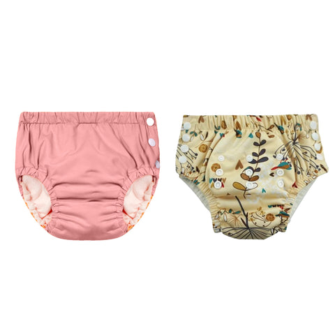 Chinmay Kids Reusable Swim Diaper Pants – Pack of 2 | Soft, Adjustable, Leak-Proof | Unisex Swimming Pool Wear for Infant Boys & Girls