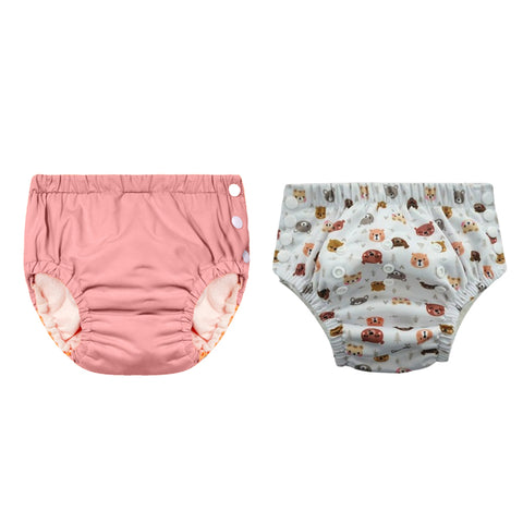 Chinmay Kids Reusable Swim Diaper Pants – Pack of 2 | Soft, Adjustable, Leak-Proof | Unisex Swimming Pool Wear for Infant Boys & Girls