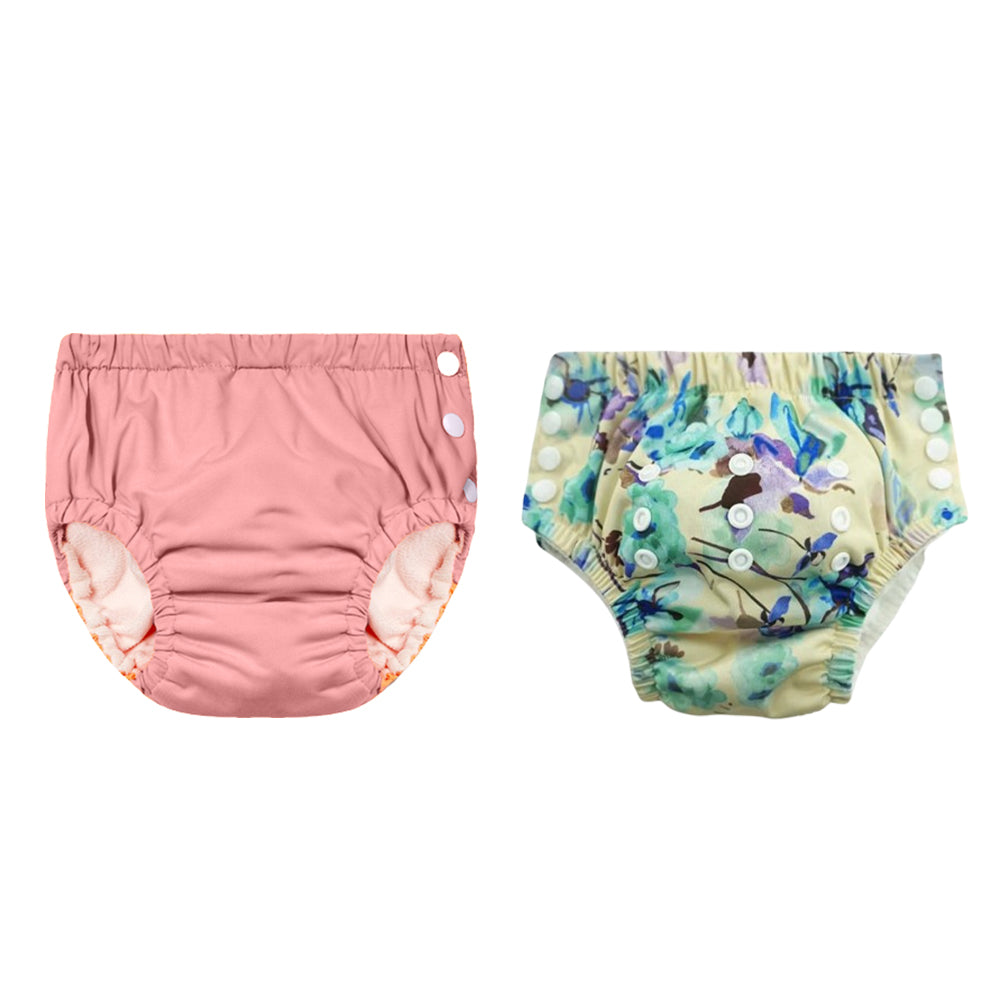 Chinmay Kids Reusable Swim Diaper Pants – Pack of 2 | Soft, Adjustable, Leak-Proof | Unisex Swimming Pool Wear for Infant Boys & Girls