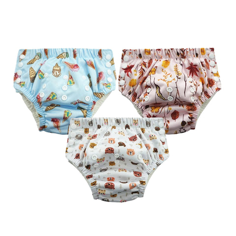 Chinmay Kids Swim Diaper for (6m-3 Year) Boys and Girl, Reusable Adjustable Washable One Size (Pack Of 3)