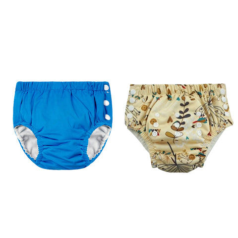 Chinmay Kids Reusable Swim Diaper Pants – Pack of 2 | Soft, Adjustable, Leak-Proof | Unisex Swimming Pool Wear for Infant Boys & Girls