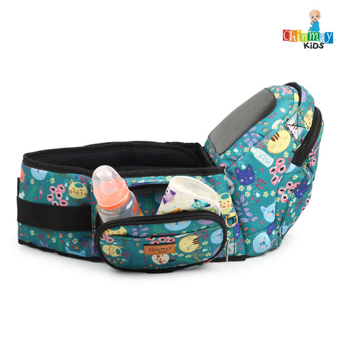 Click to see full view Chinmay Kids 6-in-1 Baby Carrier with Hip Seat & Built-in Mini Diaper Bag | Convertible to Sling Carry Bag | Adjustable Ergonomic Design for Toddlers (5–36 Months, Up to 18 kg) Multicolor