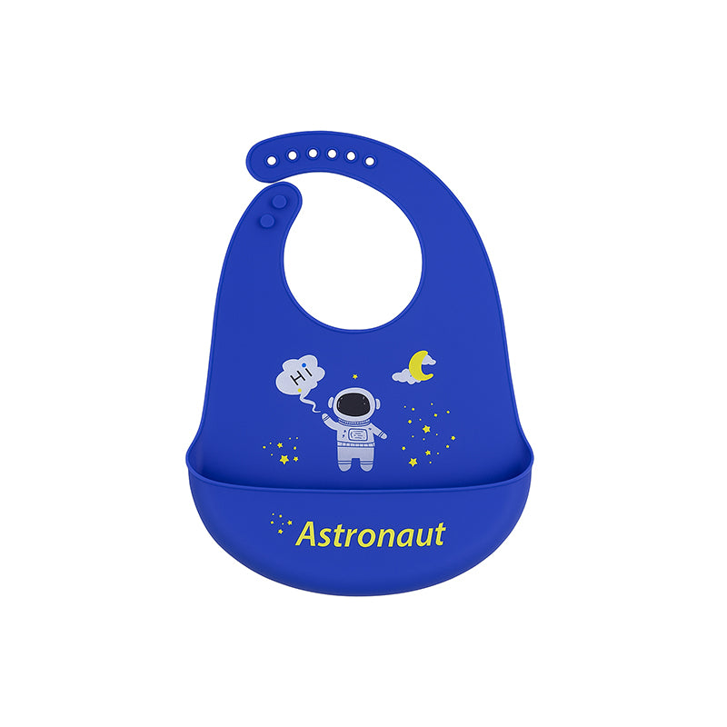 Chinmay Kids Lightweight Waterproof Silicone Baby Bib – Easy-Wipe, Soft & Adjustable Feeding Bib for Infants & Toddlers (Unisex)
