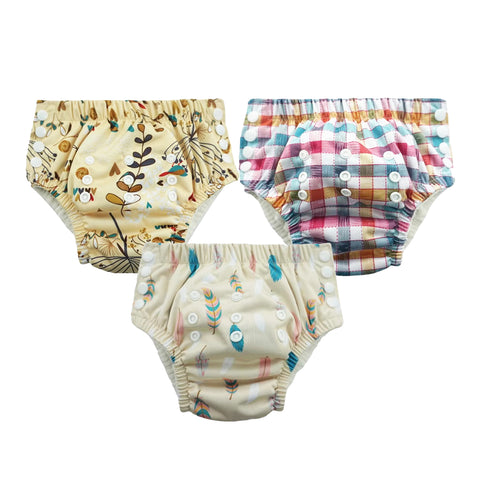 Chinmay Kids Swim Diaper for (6m-3 Year) Boys and Girl, Reusable Adjustable Washable One Size (Pack Of 3)