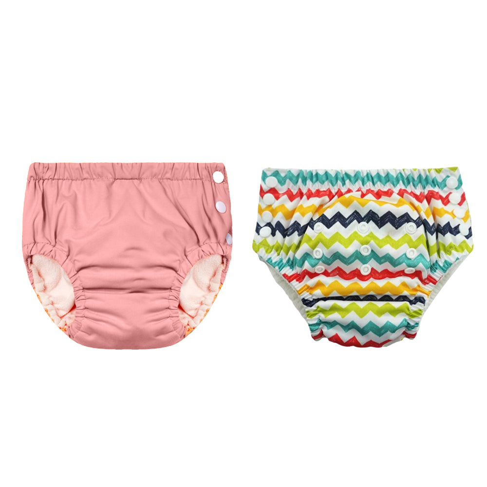 Chinmay Kids Reusable Swim Diaper Pants – Pack of 2 | Soft, Adjustable, Leak-Proof | Unisex Swimming Pool Wear for Infant Boys & Girls