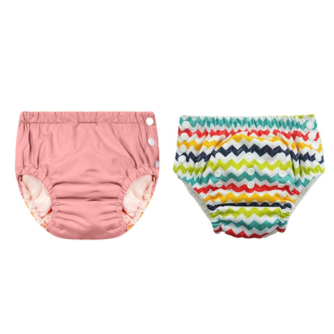 Chinmay Kids Reusable Swim Diaper Pants – Pack of 2 | Soft, Adjustable, Leak-Proof | Unisex Swimming Pool Wear for Infant Boys & Girls